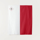 Malta-Flagge Wandteppich (Vorderseite)
