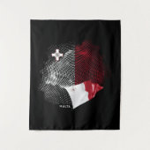 Malta-Flagge Wandteppich (Vorderseite)
