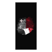 Malta-Flagge Werbekarte (Hinten)