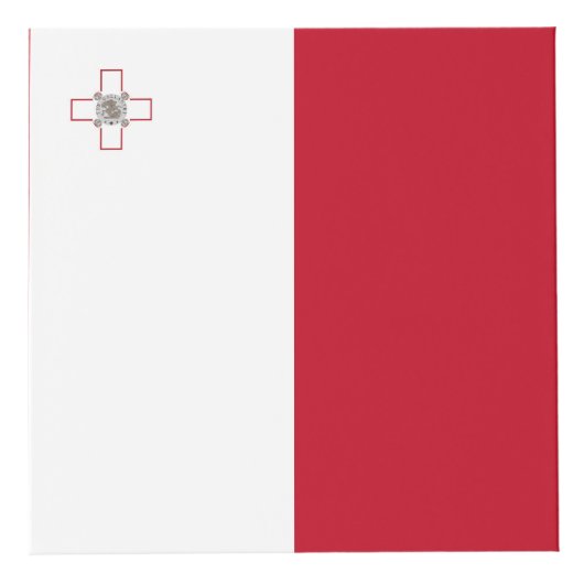 Malta-Flagge Würfel (Rechts)