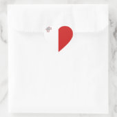 Malta-Flaggen-Herz-Aufkleber Herz-Aufkleber (Tasche)