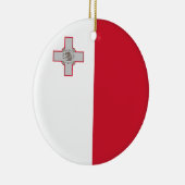 Malta-Flaggen-Verzierung Keramikornament (Rechts)