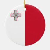 Malta-Flaggen-Verzierung Keramikornament (Hinten)