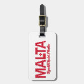 MALTA-Gepäckmarke Gepäckanhänger (Vorderseite vertikal)