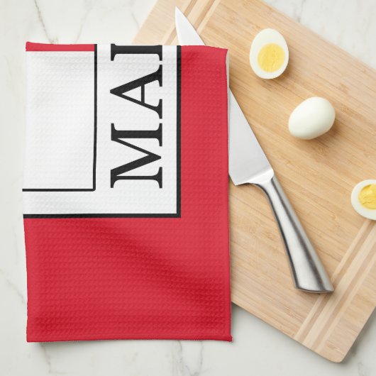 Malta Geschirrtuch (Viertel Falte)