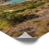 Malta Ghajn Tuffieha Bay Mediterranean Island Poster (Ecke)