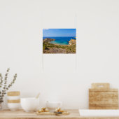 Malta Ghajn Tuffieha Bay Mediterranean Island Poster (Küche)