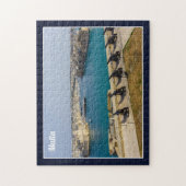 Malta Grand Harbour from Valletta Saluting Battery Puzzle (Vertikal)