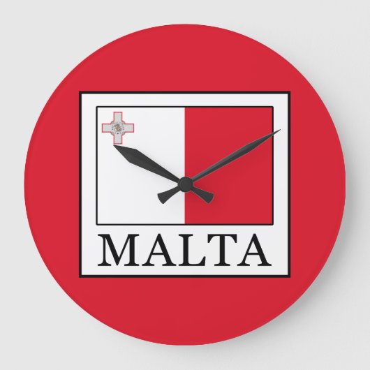 Malta Große Wanduhr (Vorderseite)