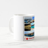 Malta - I Liebe - Kaffeetasse (Vorderseite Links)
