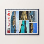 Malta - I Liebe - Puzzle (Horizontal)