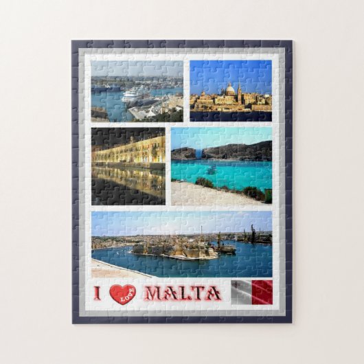 Malta - I Liebe - Puzzle (Vertikal)