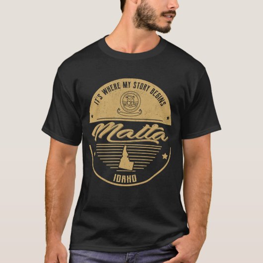 Malta Idaho Meine Geschichte beginnt T-Shirt (Vorderseite)