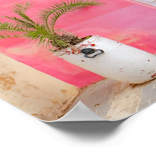 💖 Malta in Pink 🌴 Poster (Ecke)