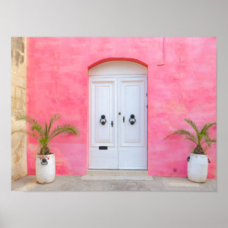 💖 Malta in Pink 🌴 Poster