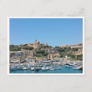 Malta Insel Gozo Fährhafen Foto Postkarte