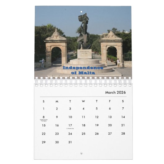Malta Kalender (Mär 2026)