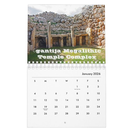 Malta Kalender (Jan 2026)