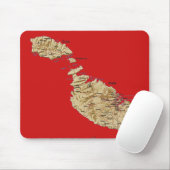 Malta-Karte Mousepad (Mit Mouse)