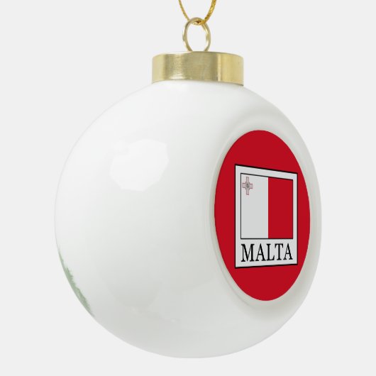 Malta Keramik Kugel-Ornament (Links)