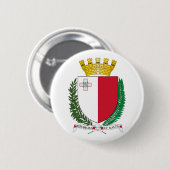 Malta Landeswappen Symbol Emblem Flagge Button (Vorne & Hinten)