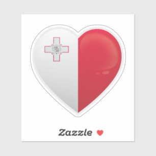 Malta Liebe Icon Aufkleber