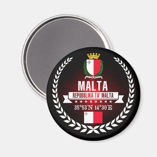 Malta Magnet (Vorderseite/Rückseite)