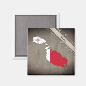 Malta Magnet (Vorderseite/Rückseite)