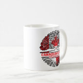 Malta Maltese Canadian Canada Tree Roots Flag Kaffeetasse (VorderseiteRechts)