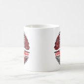 Malta Maltese Canadian Canada Tree Roots Flag Kaffeetasse (Mittel)