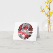 Malta Maltese Canadian Canada Tree Roots Flag Karte (Gelbe Blume)