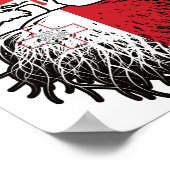 Malta Maltese Canadian Canada Tree Roots Flag Poster (Ecke)