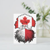 Malta Maltese Canadian Canada Tree Roots Flag Postkarte (Stehend Vorderseite)