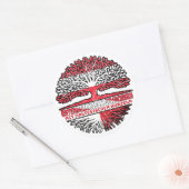 Malta Maltesisch Österreichisch Österreich Baum Runder Aufkleber (Umschlag)