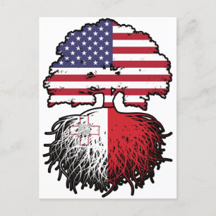 Malta Maltesisch USA Vereinigte Staaten Amerika Postkarte