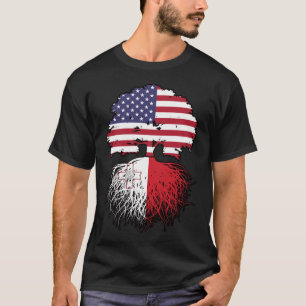 Malta Maltesisch USA Vereinigte Staaten Amerika T-Shirt