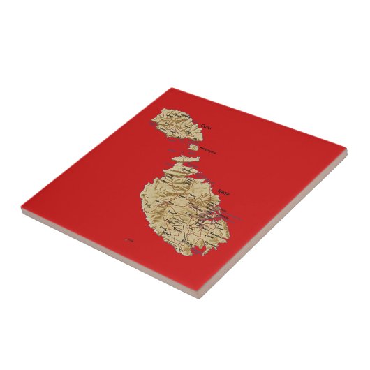 Malta Map Tile Fliese (Seite)