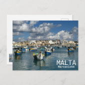Malta - Marsaxlokk Postcard! Postkarte (Vorne/Hinten)