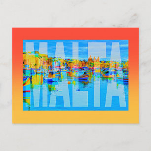 Malta Marsaxlokk Postkarte