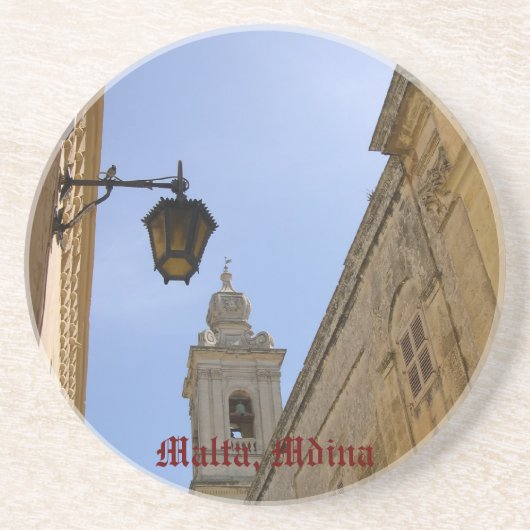 Malta, Mdina Sandstein Untersetzer (Vorne)