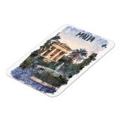 Malta Mediterranean Vintage Travel Magnet (Linke Seite)