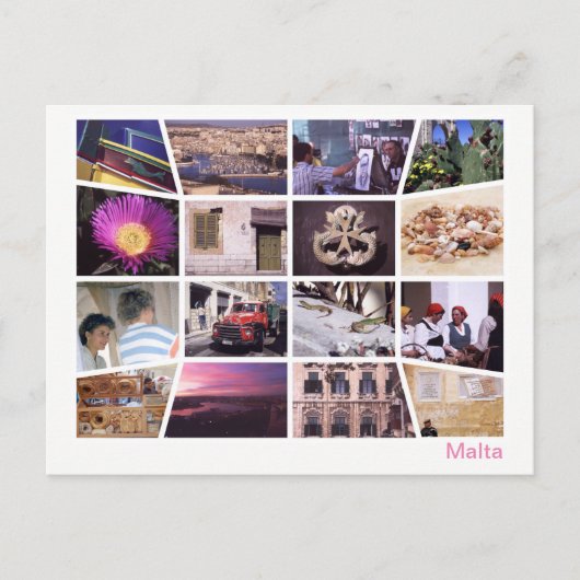 Malta - mehrere Bilder Postkarte (Vorderseite)