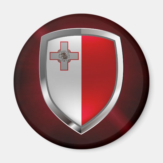 Malta Metallic Emblem Magnet (Vorne)