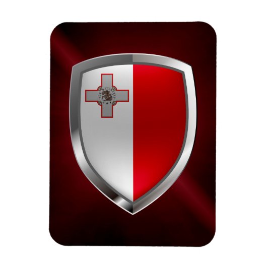 Malta Metallic Emblem Magnet (Vertikal)