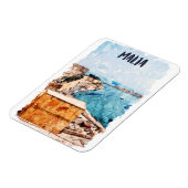 Malta Mittelmeer Island View Magnet (Linke Seite)