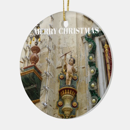 Malta Panorama Weihnachtsreise Ornament (Links)