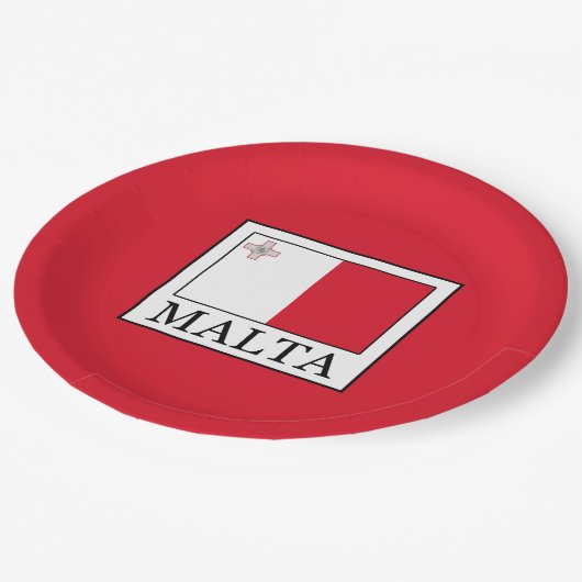 Malta Pappteller (Schrägansicht)