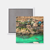 Malta, Popeye Village Magnet (Vorderseite/Rückseite)