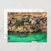 Malta, Popeye Village Postkarte (Vorne/Hinten)