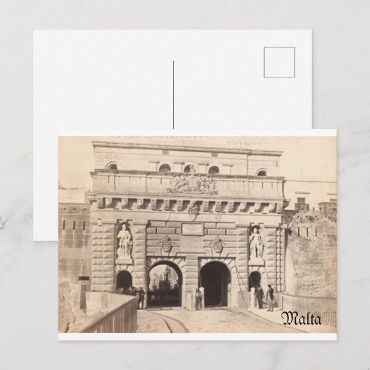 MALTA POST CARDS POSTKARTE (Vorne/Hinten)